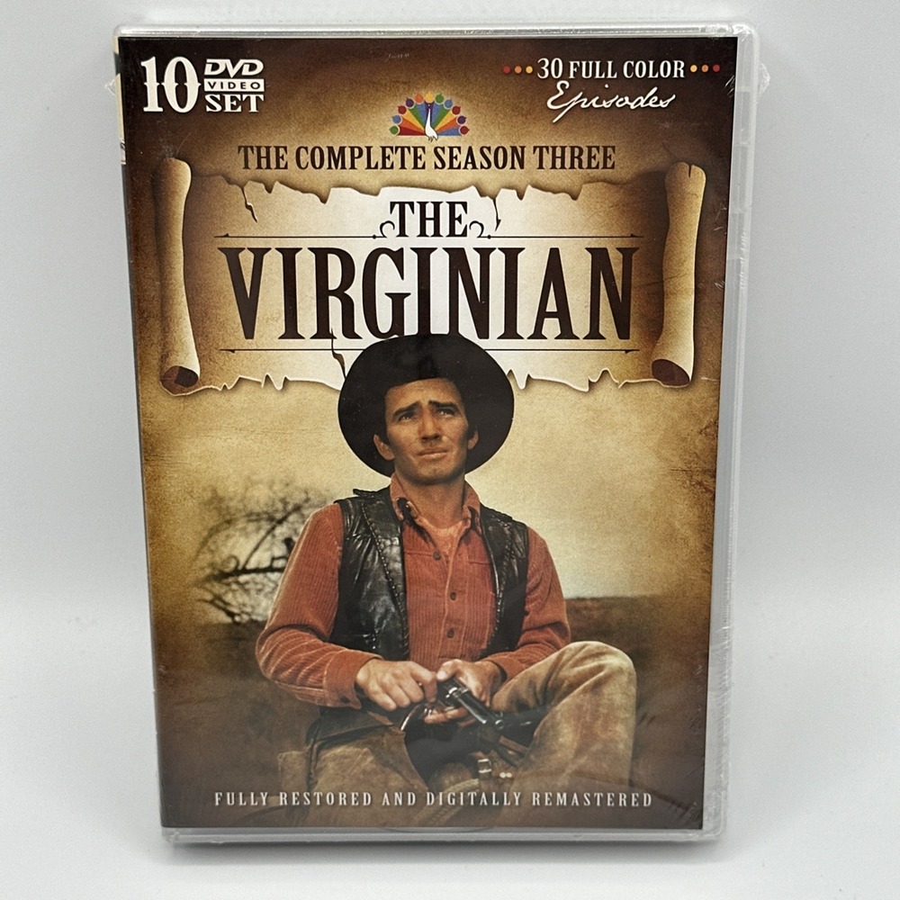 The Virginian The Complete Third Season DVD Western TV Series 2012 New Sealed